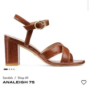 Stuart Weitzman heeled sandals Analeigh size 8
